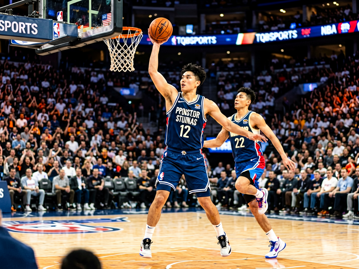 篮球比赛现场，NBA赛事精彩瞬间